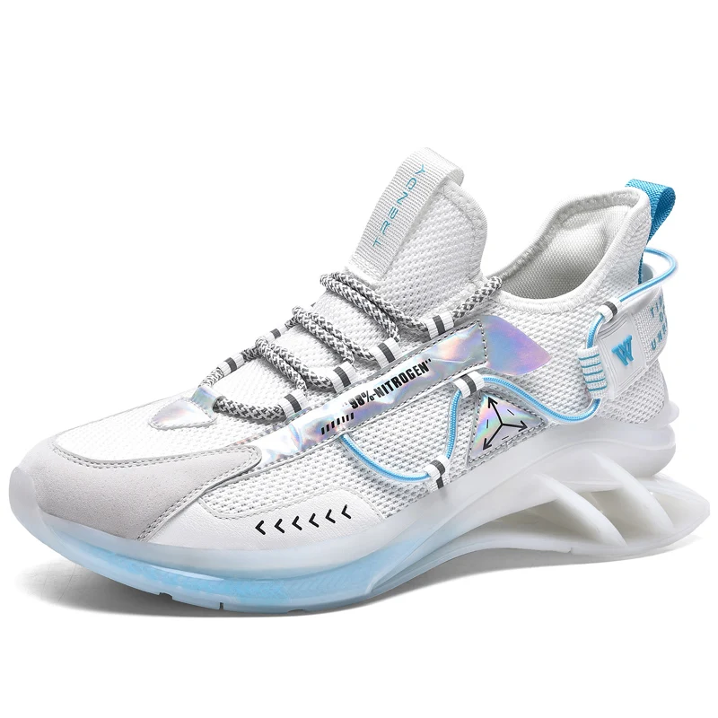 

Hot Sale Men Casual Lightweight Lace Up Sneakers Breathable Jogging Skateboard Men Flats Slip Shoes Male Footwear shoess, Optional