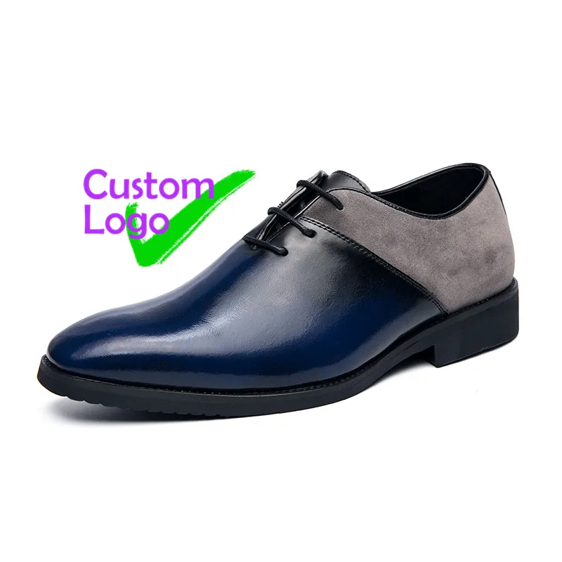 

Lace-Up Glitter Man Leather Shoe Italy Block Sole Tinta Leather Shoes Manufacturer Cuoio Oxford Latest Model Leather Safety Shoe