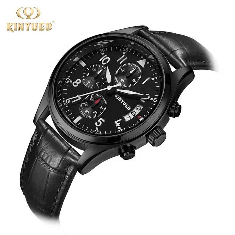 

KINYUED 2020 amazon montre water proof cheap price dropshipping quartz watch men watches