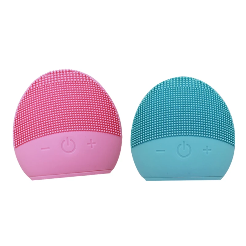

Portable Waterproof Sonic Brush Electric Washing Exfoliating Scrub Ultrasonic Silicone Facial Cleansing Brush, Blue,pink and customized