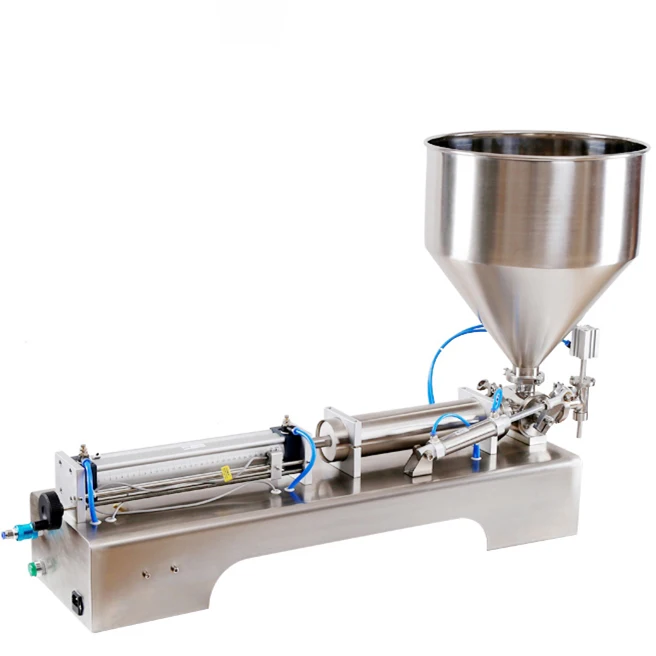 
One Head Honey Filling Machine 100~5000ml Horizontal single head honey stick cream vaporizer pen oil filling machine 