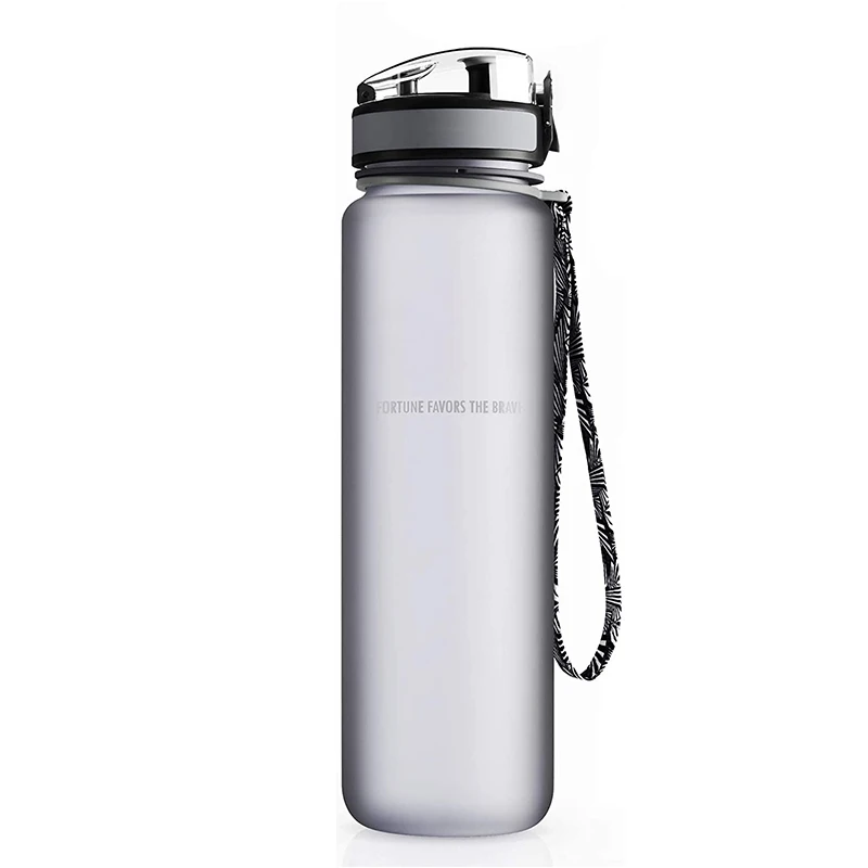 

Best Sports Water Bottle - 32oz Large - Fast Flow, Flip Top Leak Proof Lid w/ One Click Open - Non-Toxic BPA Free, Green