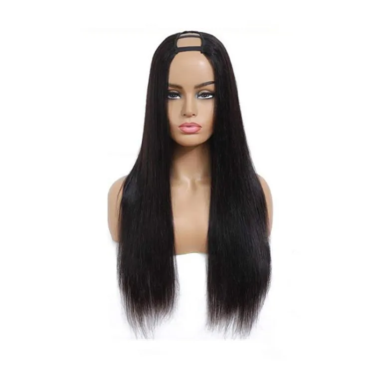 

U Part Wigs Human Hair Glueless Straight Hair Wigs