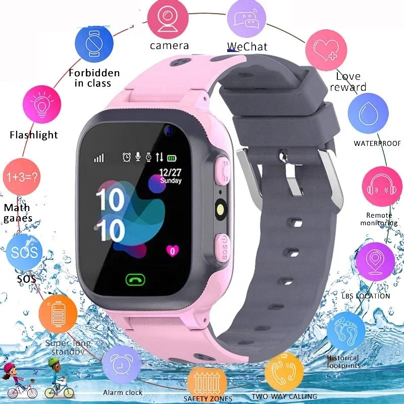 

SOS Antil-lost Waterproof Smartwatch Q15 Kids Smart Watch Children 2G SIM Card Clock Location Tracker Watch