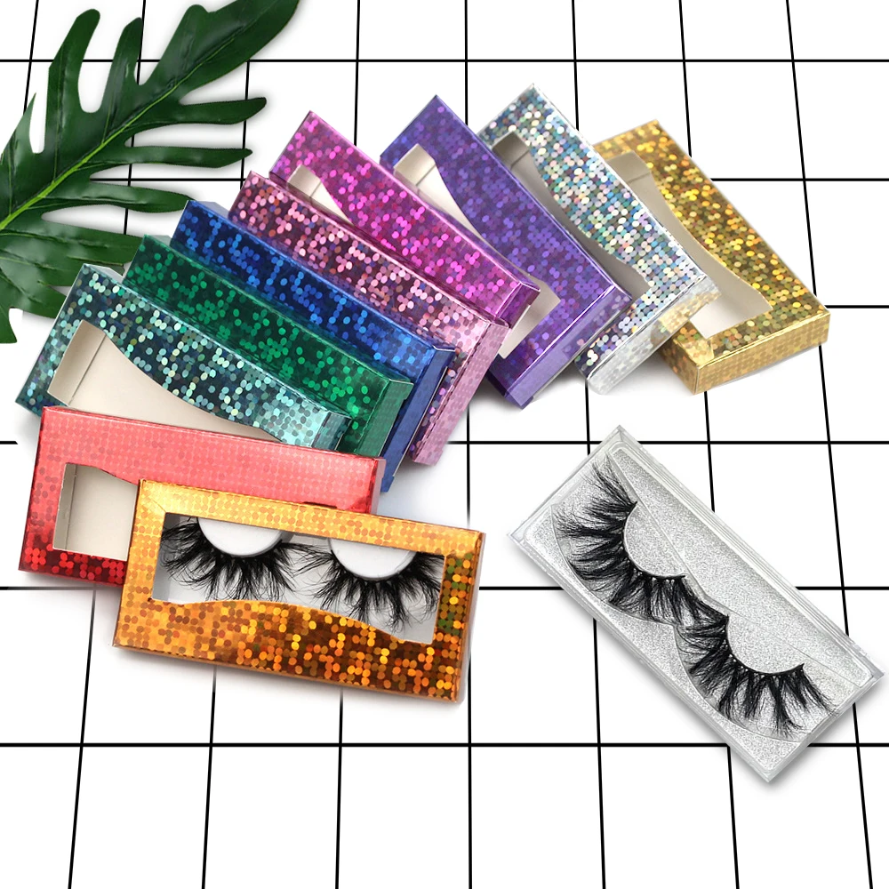 

Free Box Wholesale 3D Mink Sable Lashes OEM Your Own Brand 25MM Mink Eyelashes 3D Full Strip Mink Cils from Lash Vendor, Black color