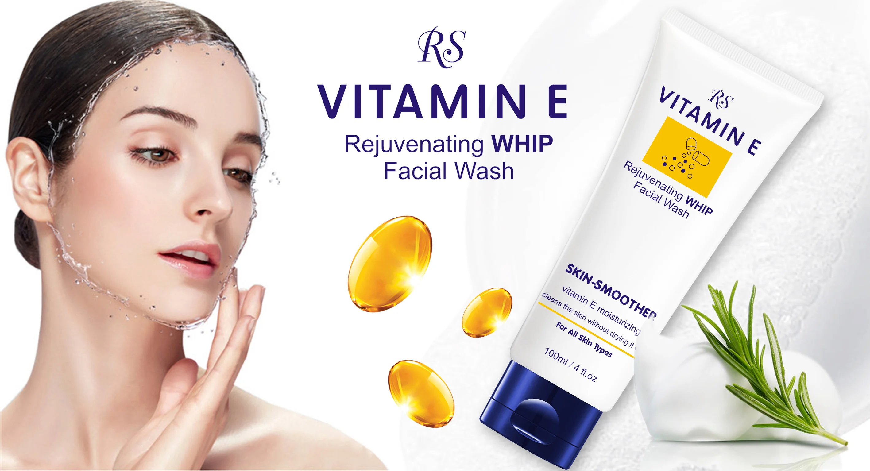 Factory Wholesale Vitamin E Deep Cleansing Natural Organic Foaming Face