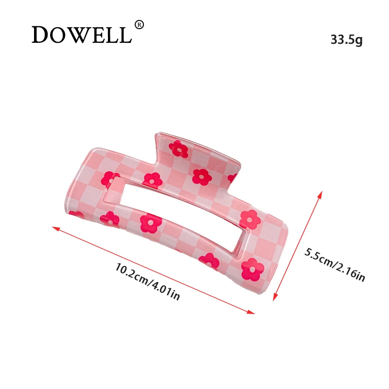 

Dowell New Arrivals Summer Color Jumbo Size Acrylic Hair Claw