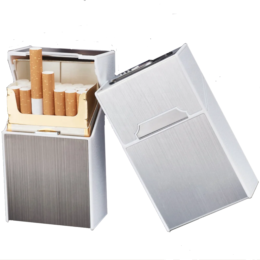 

2020 Factory Supply Latest portable cigarette case with usb coil lighter, Custom colors