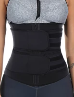 

2019 Top Quality Trimmer Belt Black Big Size Cincher Strap Corset Latex Waist Trainer