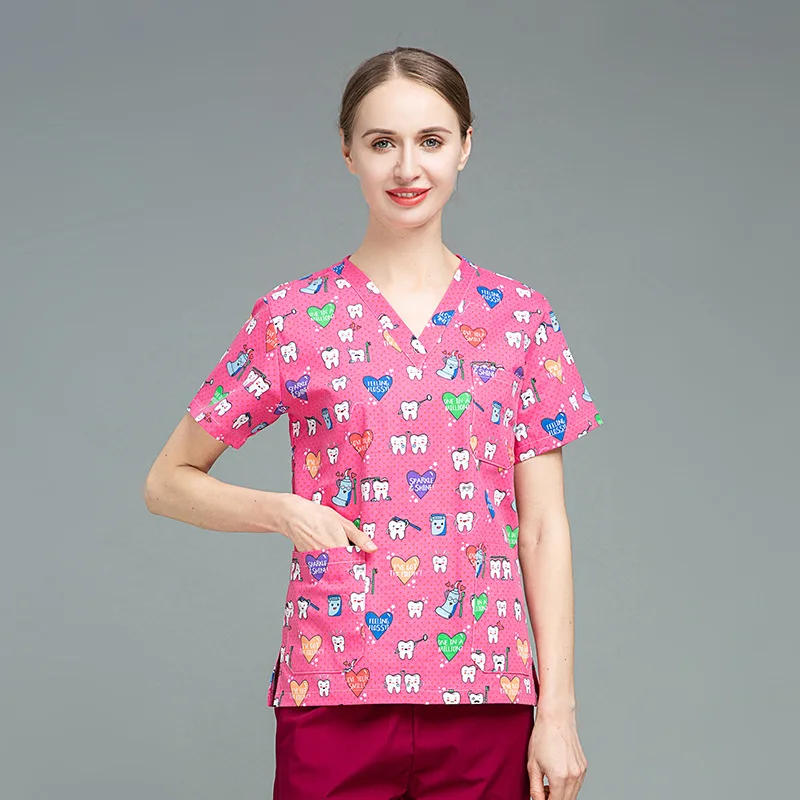 

Manufacturers wholesale valentines day womens plus nurse cherokee scrub tops Manufacturers wholesale, Customized