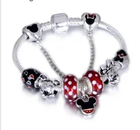 

DIY Handmade Animal Mickey Charm Bracelets for Girl Gift