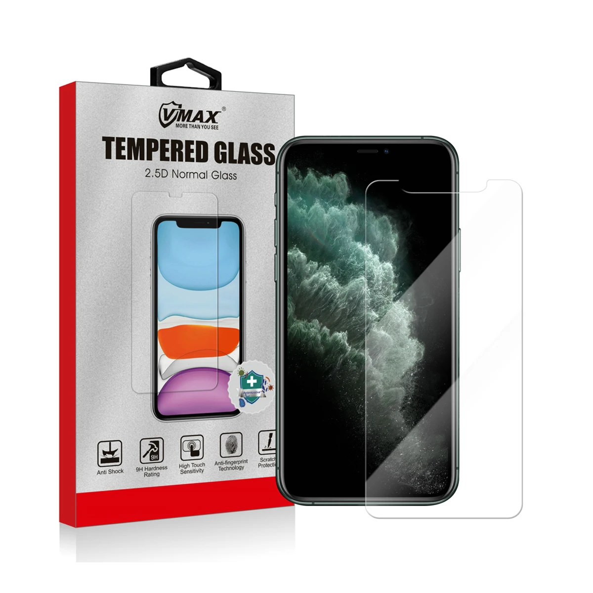 

Vmax wholesale 2.5D high clear tempered glass Bubble Free mobile phone Screen protector for iphone 11