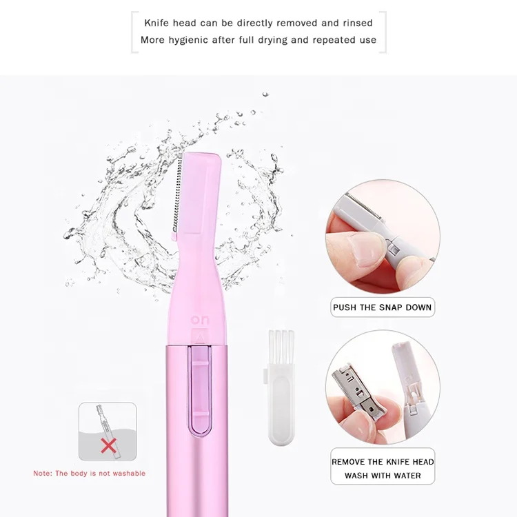 

Good Effect Safety Portable Electric Eyebrow Men Hair Remover Epilator