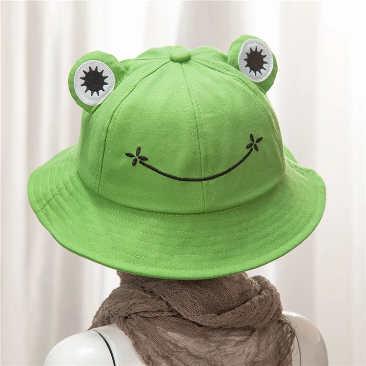 

Spring and autumn fashion children's hats Korean version of the frog fisherman hat sells cute student sunshade hats