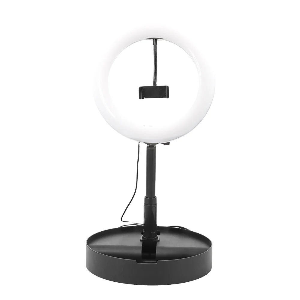 

10 inch Led Ring Light with Stand Tripod with Phone Holder for Selfie Camera Photography Makeup Video Live Stream