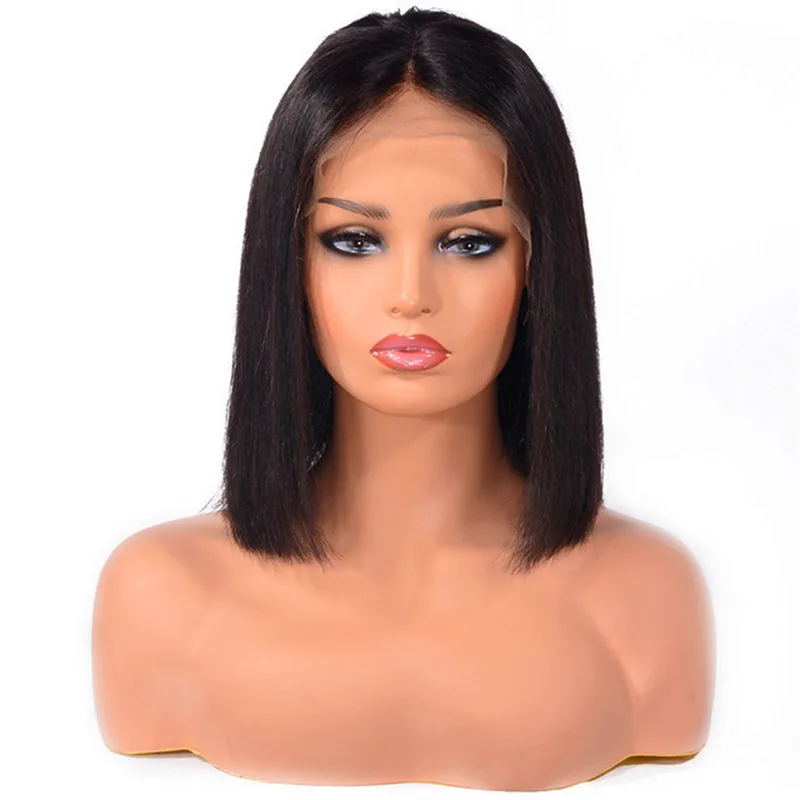 

Short BOB 180% Virgin Human Hair Lace Front Wigs Brazilian Hair Wig for Ladies