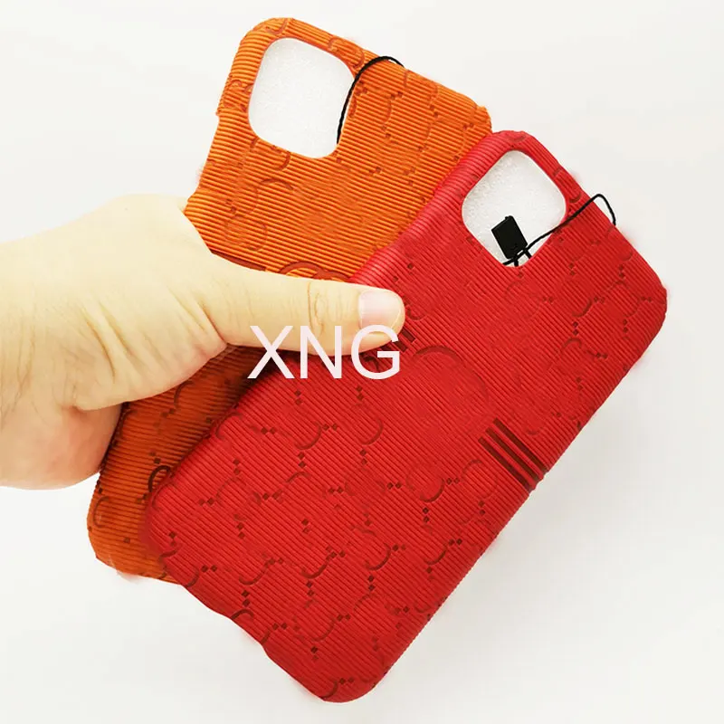 

Fashion luxury phone case leather For iPhone 12 XR cases , pc tpu Trendy phone cases luxury designer for Apple iPhone 11 Pro Max