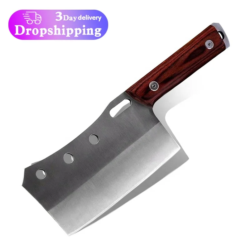 

Chef Kitchen Knives Mini Cleaver Boning Slicing Vegetables Cooking Tool Bbq Camping Outdoor Fishing Gadgets Hunting Hatchet New, Natural