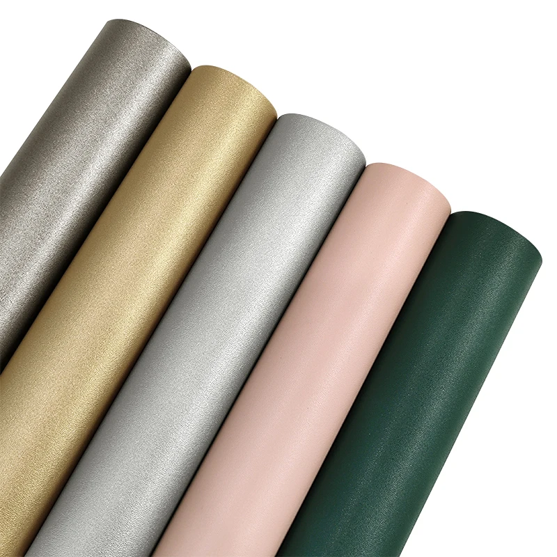 Solid Color Plain Color Soft Low Price Sofa Leather Upholstery Synthetic Leather for Wallet Key Chain Making