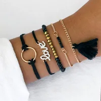 

Fashion gold crystal bead bracelet Set for women wholesale N99097