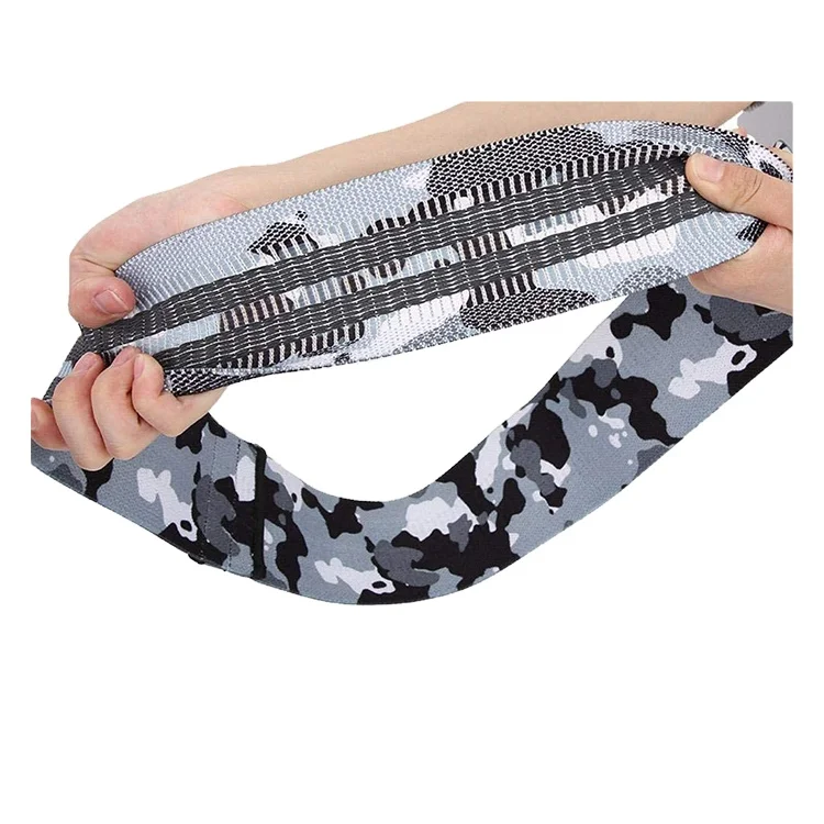 

Resistance Exercise Bands Non Slip Elastic Booty Workout Band Stretch Exercise Loops with Carry Bag Fabric Sports Fitness Bands, Camouflage