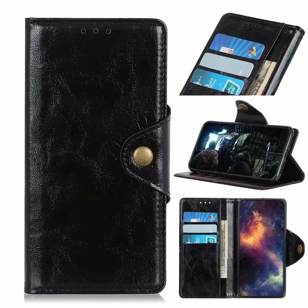 

Copper buckle cattle stripe PU Leather Flip Wallet Case For XIAOMI RedMi 9A 2020 With Stand Card Slots, As pictures