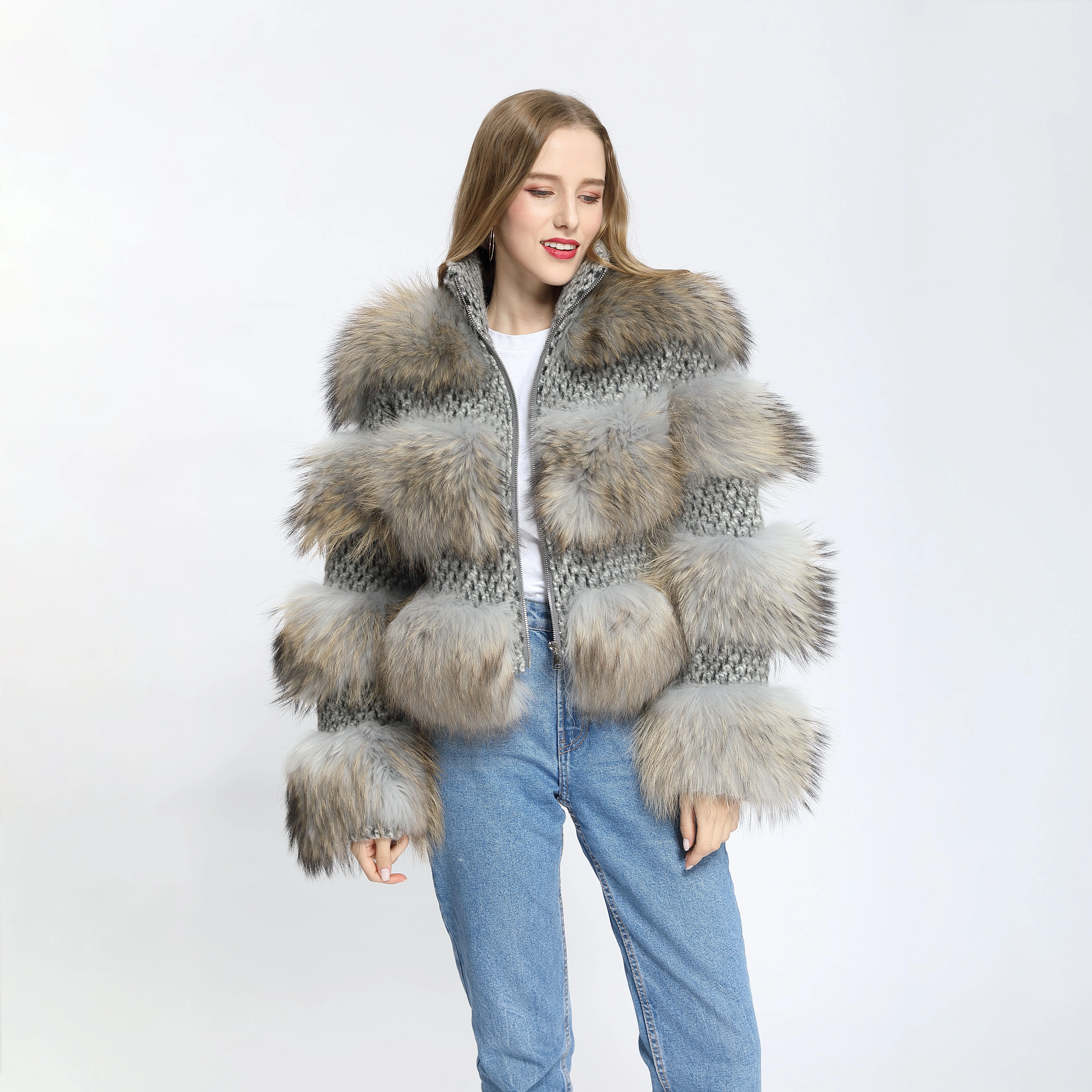 

wholesale top quality luxury short cashmere fur coat elegant short wool cashmere fur jacket