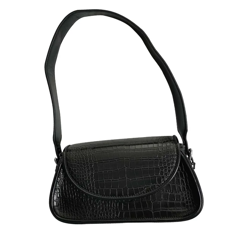 

Retro crossbody autumn winter all-match small square bag color matching one-shoulder armpit bag
