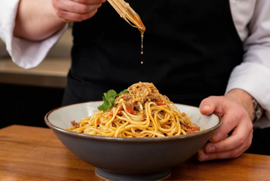 Authentische Sichuan Dan-Dan-Nudeln: So wird die Chilisauce gemacht