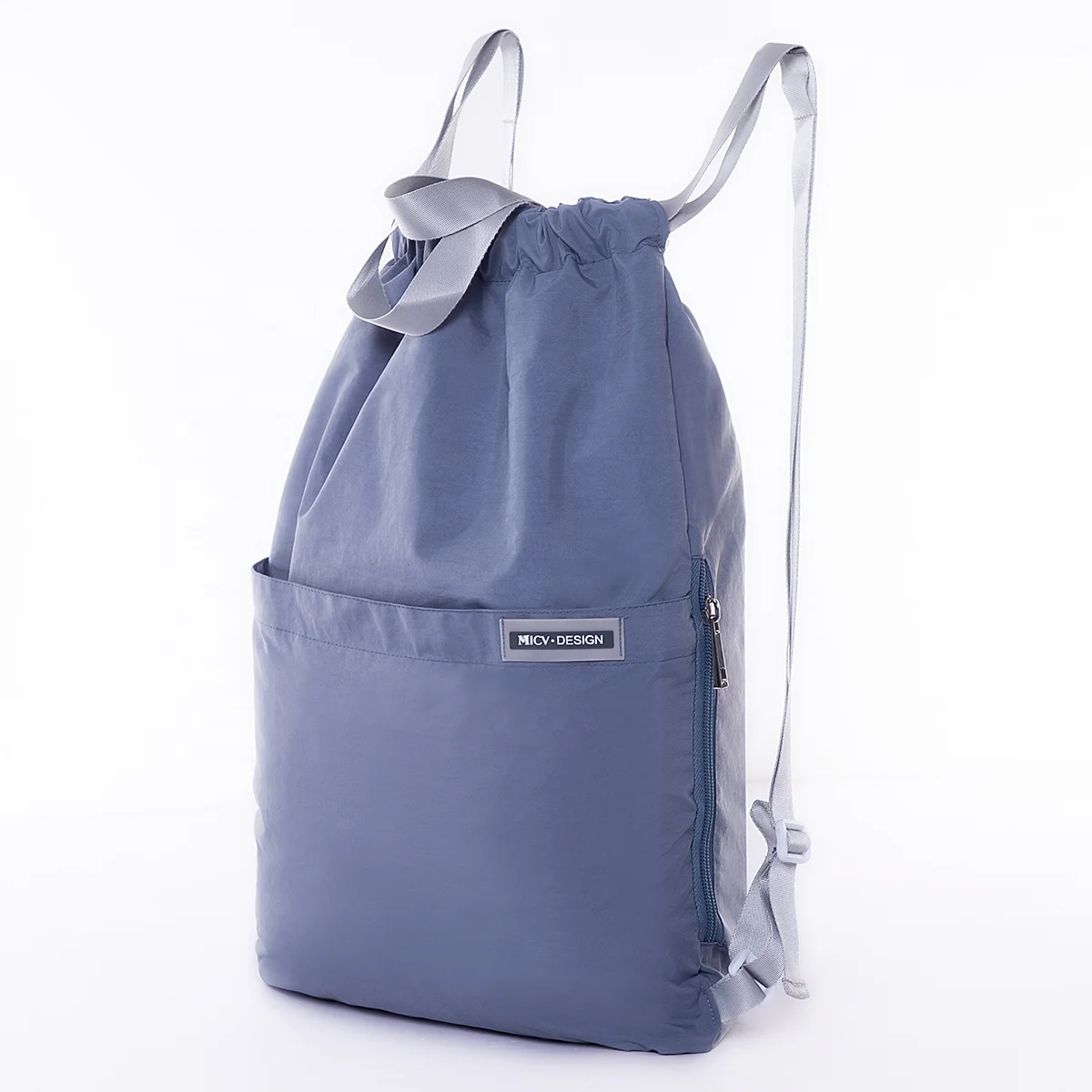 

Factory direct trend hot sale custom logo promotion backpack outdoor nylon drawstring sports bag, Full color printing