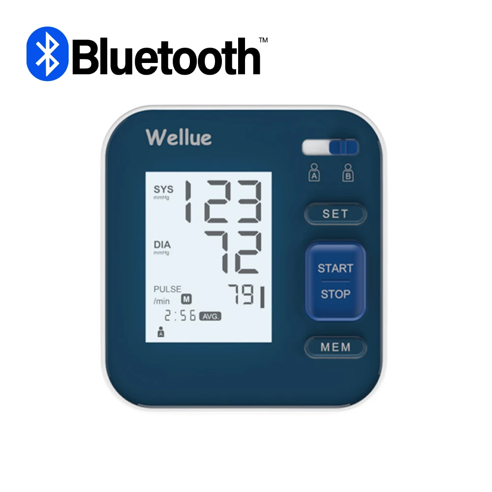 Wellue Bp2a Wireless Blood Pressure Heart Rate Blood Pressure Digital Blood Pressure Monitor