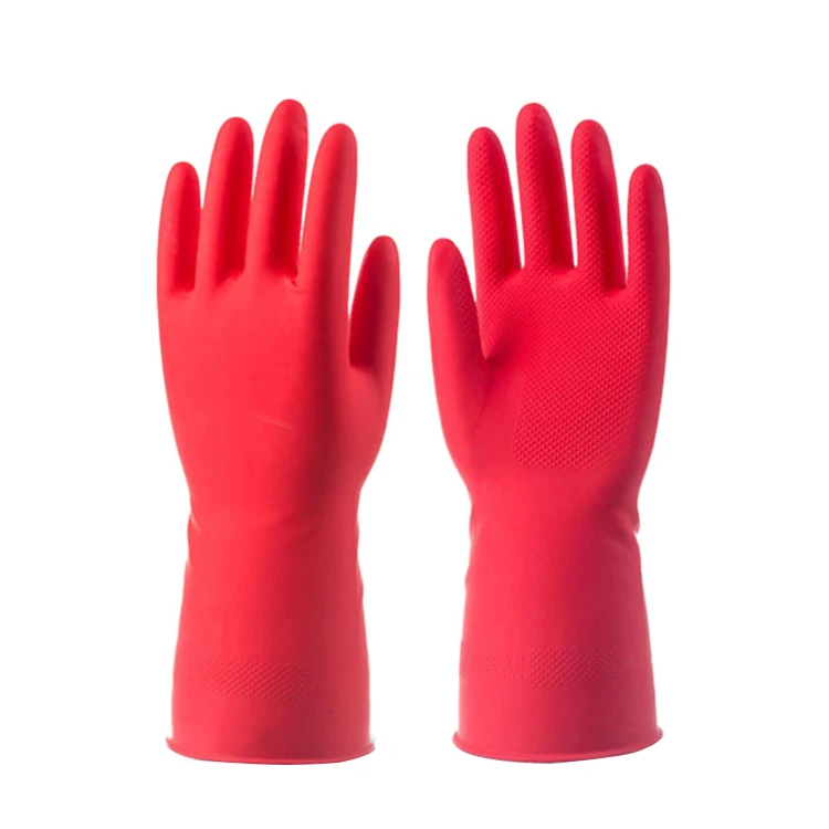 

Household Cleaning Gloves Dishwashing Women Thickened Kitchen Brushing Household Laundry Latex Rubber Gloves