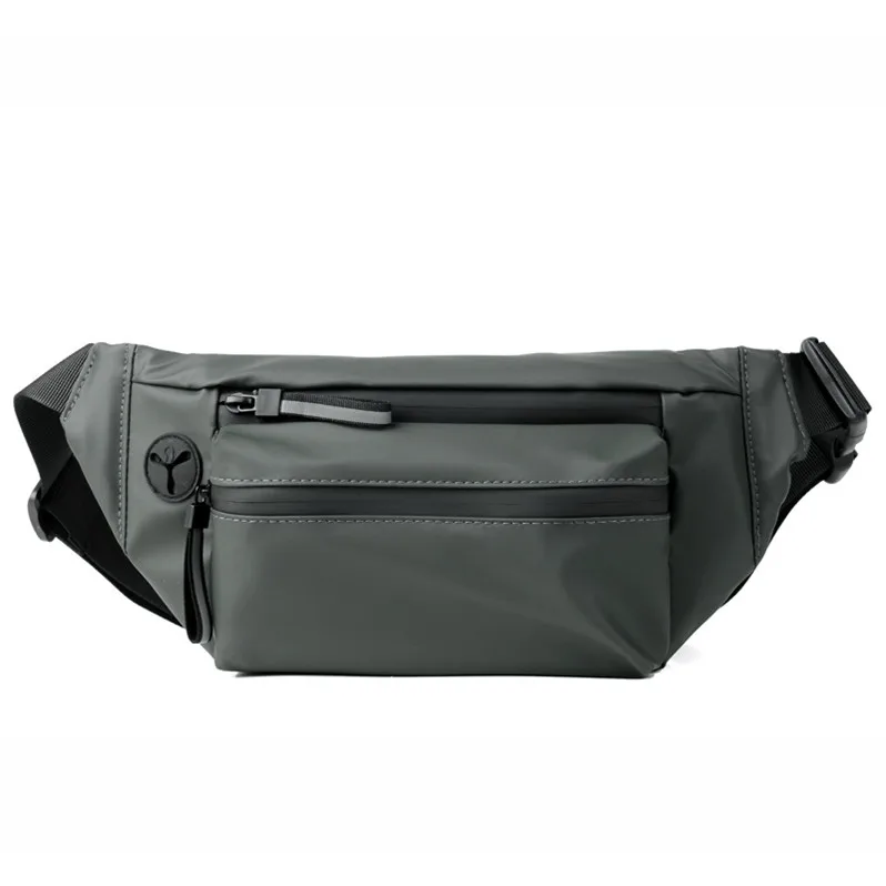 

W1049 Waterproof waist bag men's personality chest bag casual outdoor sports messenger fashion Korean trend cycling bag