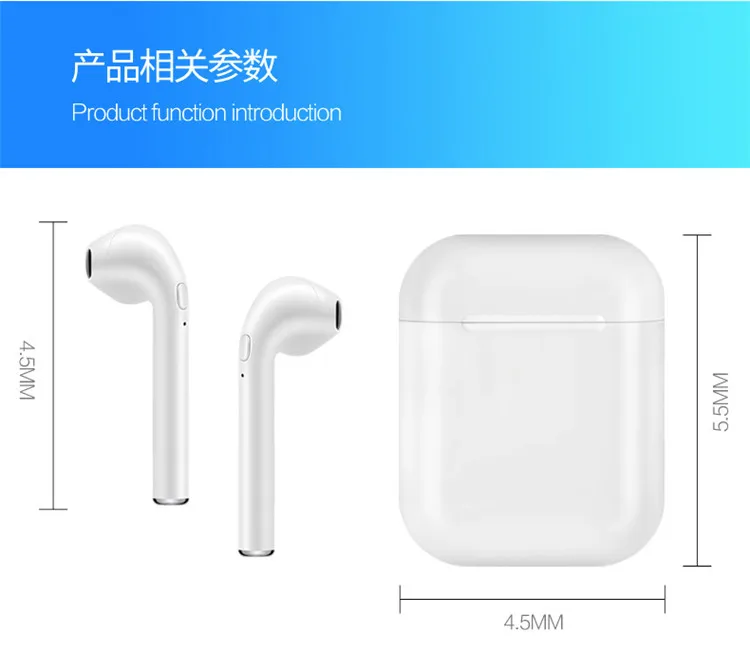 i9s tws bluetooth 5.0 headphones stereo earphone wireless earbuds with mobile phone - ANKUX.COM