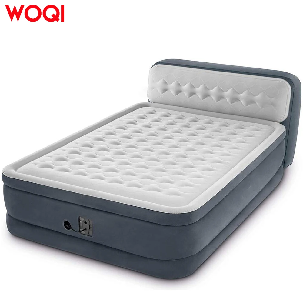 WOQI with Built-in Pump at the Head of the Bed Electric Inflatable Bed Automatic Inflatable Mattress