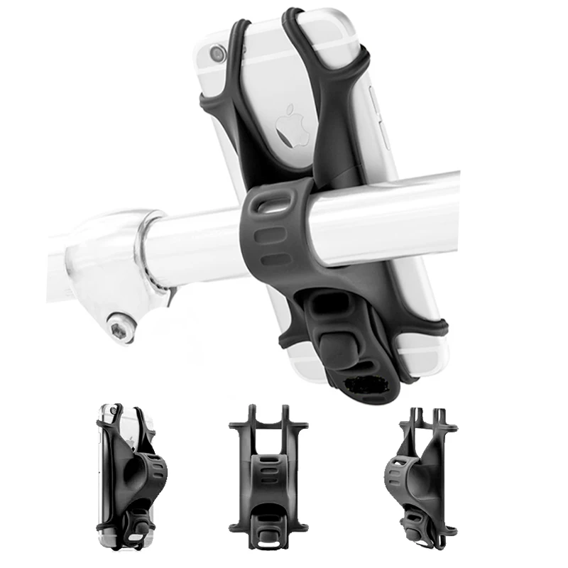 

Premium Ready to ship Bike phone holder Creative design Durable Silicone Bike phone holder bike Handlebar phone holder