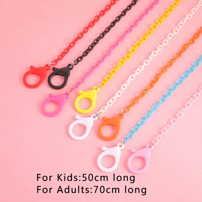 

New Kids Acrylic Eyeglass Holder Necklace Sunglasses Chain For Women Jewelry Glasses Chain With Clip For Masked holder Strap