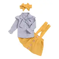 

Girl yellow explosion dress set teenager clothing girls