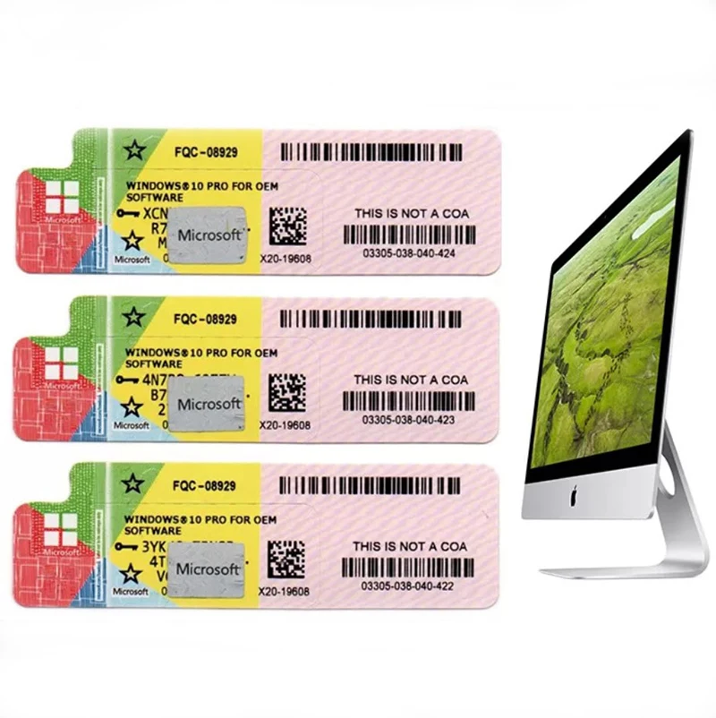 

Windows 10 Professional Key Wholesale Windows 10 Pro Original Key Print Coa Sticker