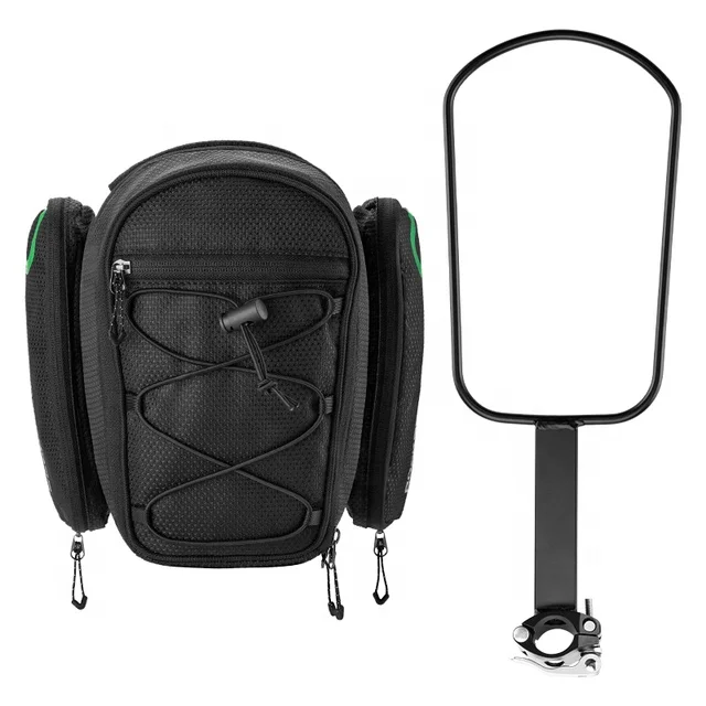 

Bike Rear Rack Bag Large Capacity Bike Bags Under Seat Saddle Rack Composition Rear Bags, Black