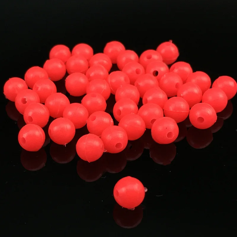 

Red color round hard fishing beads lure Beads for outdoor fishing