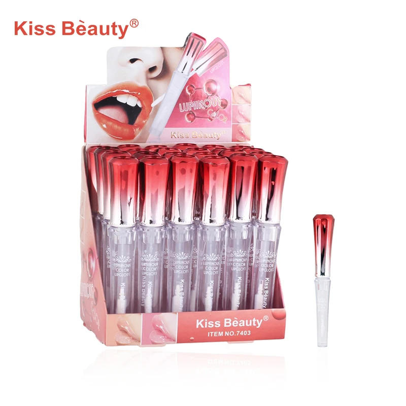 

labial kiss beauty custom lip gloss lipgloss vegan glitter clear lipgloss