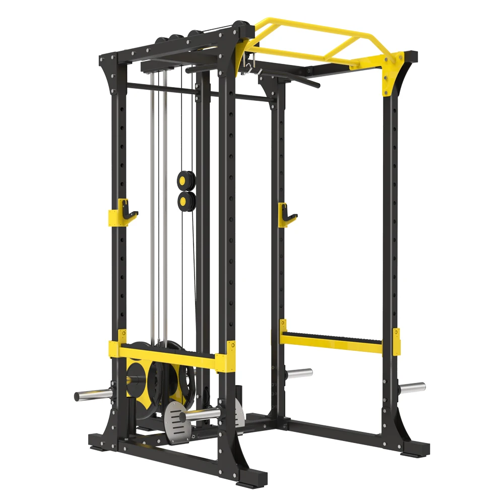 

Home gym equipment Sport fitness smith machine power rack squat rack cage power rack, Optional