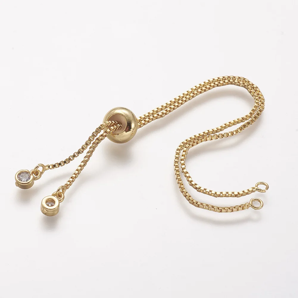 

20pcs 18K real gold plated copper bracelet semi-finished DIY handmade bracelet jewelry accessories