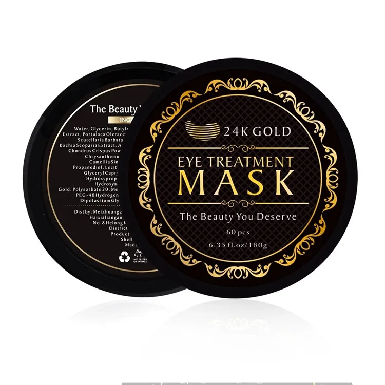 

Wholesale In Stock 24K Gold Remove Dark Circle Collagen Eye Patch Gel 180g Crystal Eye Mask for Anti Wrinkle, 24k gold/ customized