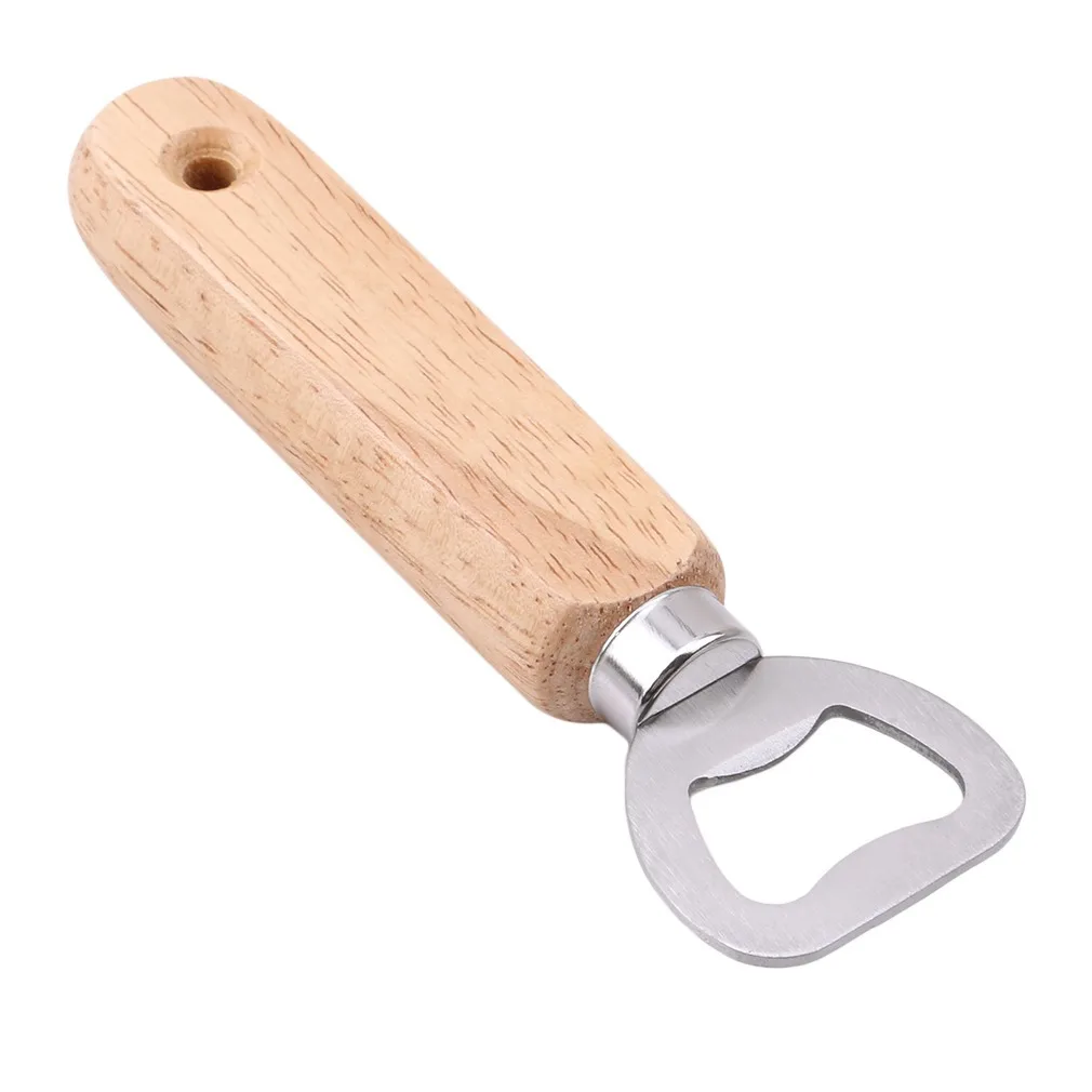 

Simple Wooden Bulk Bartender Bottle Opener For Opening Beer Cider And Soft Drinks