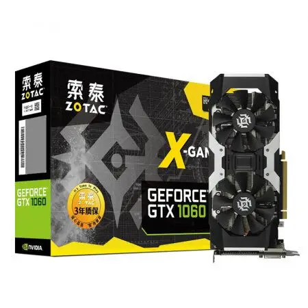 

Brand new ZOTAC GTX1060 X-GAMING OC 6G D 1569-1784/8008MHz Graphic card