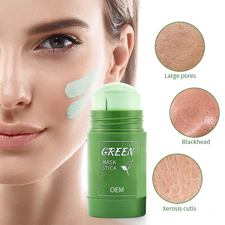 

original skin care manufacturer acne oil control clay cleaning facial mask mud organic green tea mask green musk stick