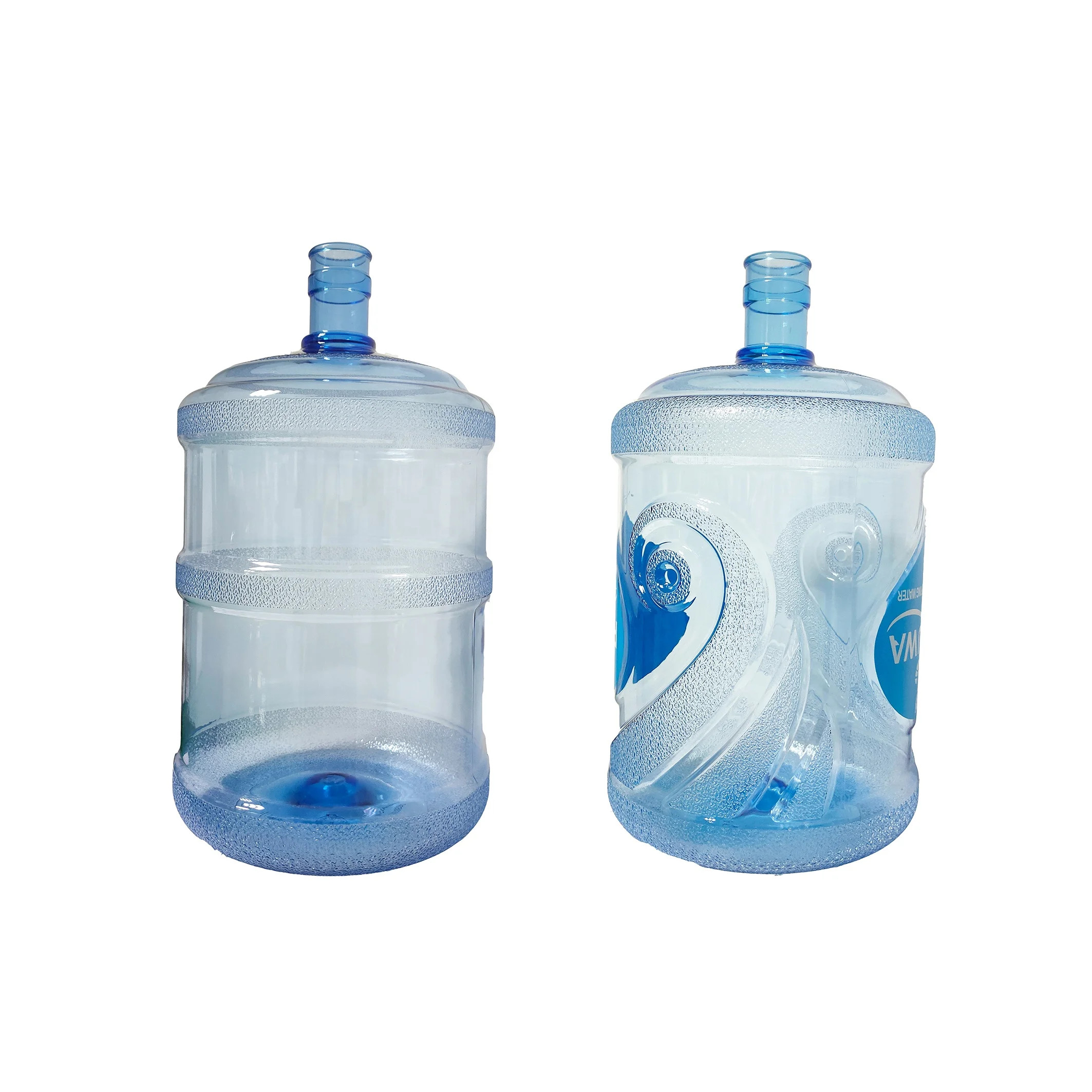 

Chinese factory PC 5 gallon water bottles 18.9 liter plastic mineral bottle for water dispenser, Blue