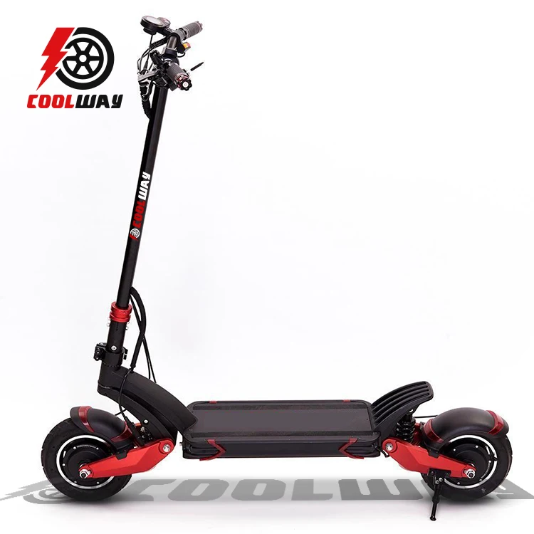 

Europe warehouse Newly Dual Motor T10-DDM /zero 10x 10 inch foldable off road electric scooter, Black